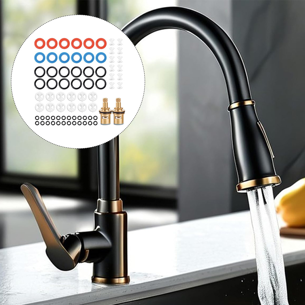 Silicone Tap Washer - Confezione da 2 Cartucce in Ottone