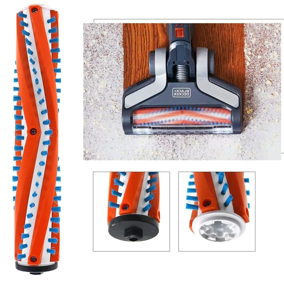 Black+Decker Tool Cordless - Spazzola in cotone con filtro Nero