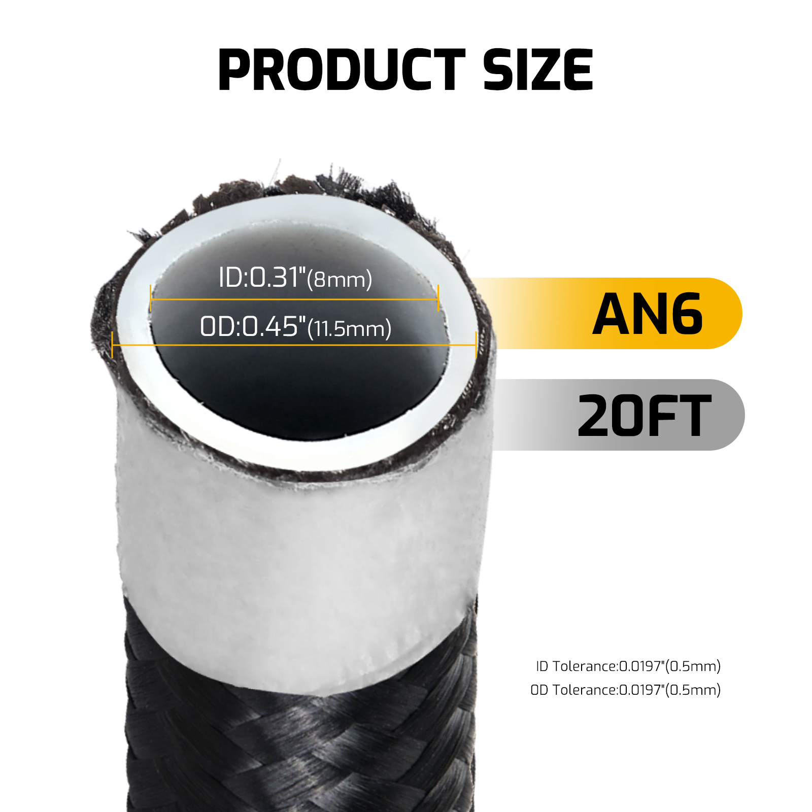 Tubo AN6 AN8 AN10 da 20 piedi  - Ptfe Tape Thread recensione e prezzo